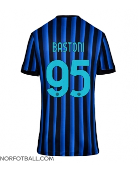 Billige Fotballdrakt Inter Milan Alessandro Bastoni #95 Replika Hjemmedrakt Dame 2025-26 Kortermet